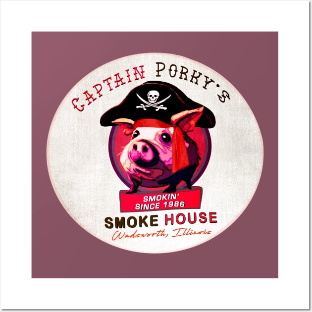 Captain Porky's Smoke House • Wadsworth, Illinois Wall Art by The MKE Rhine Maiden